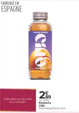 Carrefour CIAO Kombucha offre