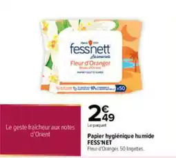 Carrefour FESS'NET Papier hygiénique humide offre