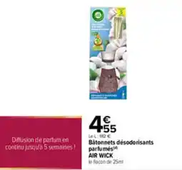 Carrefour AIR WICK Bâtonnets désodorisants parfumés offre