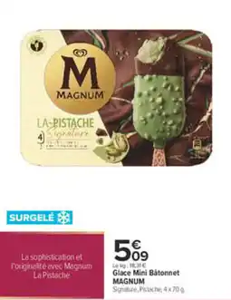 Carrefour MAGNUM Glace Mini Bâtonnet offre