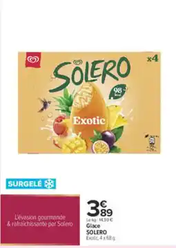 Carrefour SOLERO Glace offre