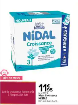 Carrefour Nestlé Nidal Croissance offre