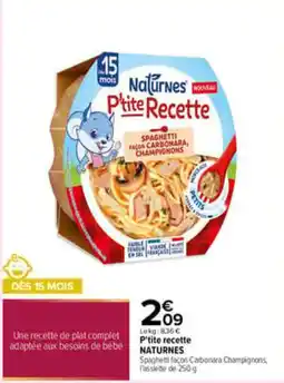 Carrefour NATURES P'tite Recette offre