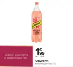 Carrefour SCHWEPPES Pamplemousse rose offre