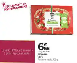 Carrefour CIRO Kit pinsa offre