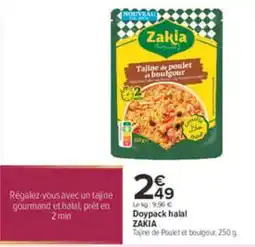 Carrefour Zakia Tajine de Poulet et boulgour offre