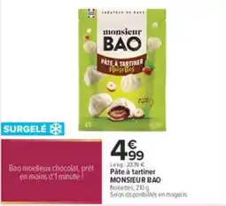 Carrefour Monsieur BAO Pâte à tartiner Noisettes offre