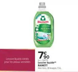 Carrefour Rainett Lessive liquide offre