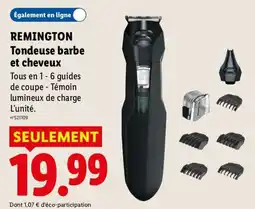 Lidl REMINGTON Tondeuse barbe et cheveux offre