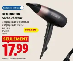 Lidl REMINGTON Sèche-cheveux offre