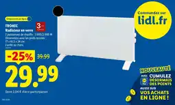 Lidl TRONIC Radiateur en verre offre