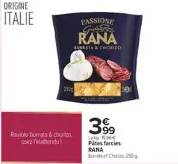 Carrefour RANA Ravioli burrata & chorizo offre
