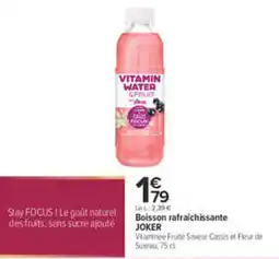 Carrefour JOKER Vitamin Water & Fruit offre