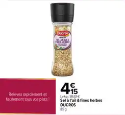 Carrefour DUCROS Sel à l'ail & fines herbes offre