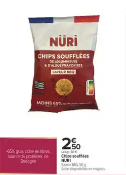 Carrefour NURI Chips soufflées offre