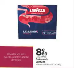 Carrefour LAVAZZA Café moulu Momento Vivace offre