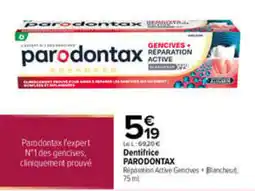 Carrefour Parodontax Dentifrice offre