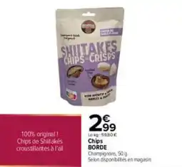 Carrefour BORDE Chips de Shiitakés offre