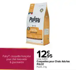 Carrefour Pulsy Croquettes pour Chats Adultes offre