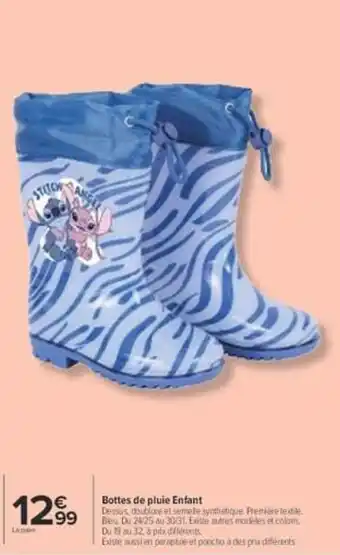 Stitch Bottes de pluie Enfant
