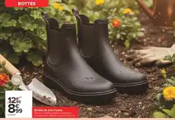 Carrefour Tex Bottines de pluie Femme offre