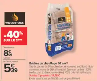 WOODSTOCK Bûches de chauffage
