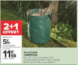 Carrefour CARREFOUR Sac de jardin offre