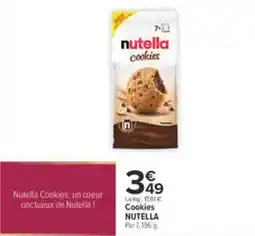 Carrefour Nutella Cookies offre