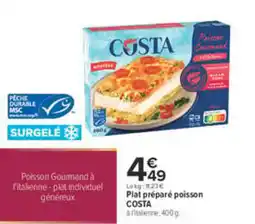 Carrefour COSTA Poisson Gourmand offre