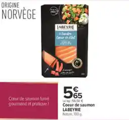 Carrefour LABEYRIE Cœur de saumon offre