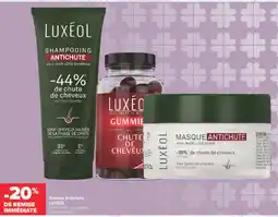 Carrefour maPara parapharmacie Luxéol gamme antichute offre