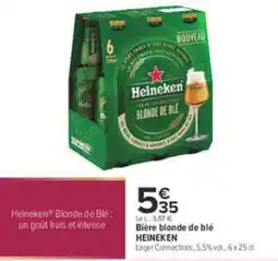 Carrefour Heineken Bière blonde de blé offre