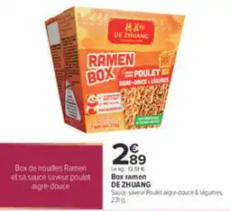 Carrefour DE ZHUANG Ramen Box offre