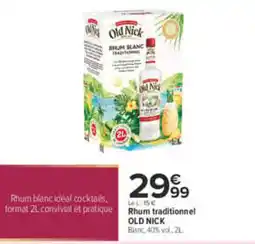 Carrefour OLD NICK Rhum traditionnel offre
