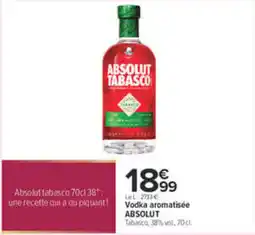 Carrefour ABSOLUT Tabasco offre