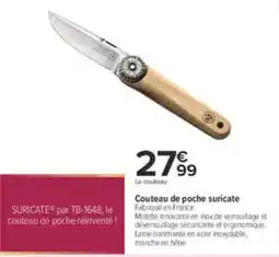 Carrefour SURICATE couteau de poche offre