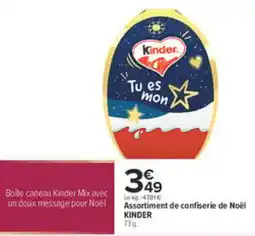 Carrefour Kinder Boîte cadeau Kinder Mix offre