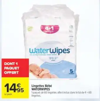 WaterWipes Lingettes Bébé