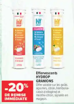 Carrefour maPara parapharmacie HYDROP GRANIONS offre