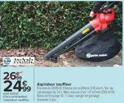 Carrefour ELEM technic Aspirateur souffleur offre
