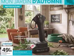 Carrefour venteo Sécateur électrique sans fil offre