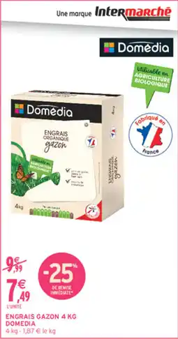Intermarché Contact Domédia Engrais Gazon offre
