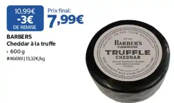 BARBERS Cheddar à la truffe