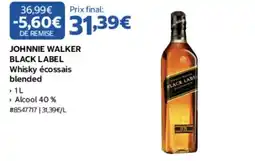 Costco JOHNNIE WALKER BLACK LABEL offre