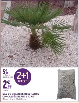Intermarché Sac de graviers décoratifs concassés blancs 10 kg offre