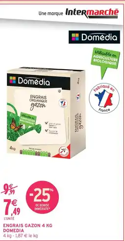 Intermarché Domedia engrais gazon 4 kg offre