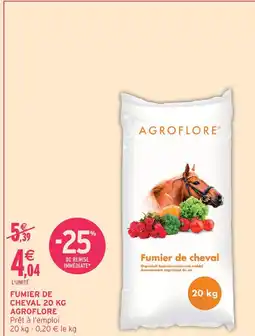 Intermarché Agroflore fumier de cheval 20 kg offre