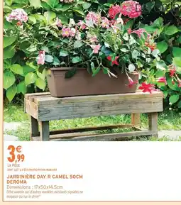 Intermarché Deroma jardinière day r camel 50cm offre