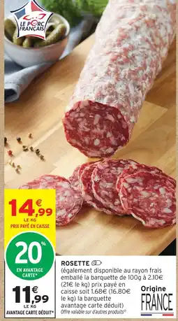 Intermarché Hyper Rosette offre