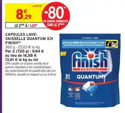 Intermarché Hyper Finish capsules lave-vaisselle quantum offre